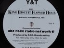 Y&T September 22, 1985 KING BISCUIT FLOWER HOUR 2XLP VG+ w/ promo sheet **