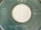 rare ELVIS PRESLEY Jamaica IT'S NOW OR NEVER 45 7