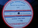 16-inch Transcription –  National Barn Dance - War Department #51