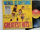 MENTAL AS ANYTHING greatest hits OZ CBS lp 1986 fully signed MINT