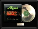 POISON OPEN UP AND SAY AHH WHITE GOLD SILVER PLATINUM TONE RECORD LP ALBUM RARE