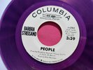 BARBRA STREISAND - People - Purple Vinyl PROMO 45 rpm - Columbia 42965