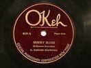JAZZ Q. ROSCOE SNOWDEN Misery Blues / Deep Sea Blues OKEH 8119   Piano