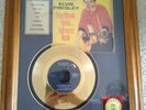 ELVIS PRESLEY 24K GOLD PLATED 45 RECORD 