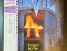 ANVIL Forged in Fire 1983 LP JAPAN OBI POSTER Metallica JUDAS PRIEST Iron Maiden
