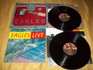 THE EAGLES LIVE 2 LP 1st Press BB-705 Elektra Asylum Records 1980 POSTER NM