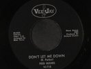FRED HUGHES: don't let me down / my heart cries oh VEE-JAY 7