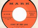 Doo Wop TINO & THE REVLONS Story Of Our Love MARK Rare Original 45 VG++/EX