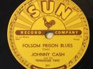 Johnny Cash – 78 rpm Sun 232: Folsom Prison Blues/So Doggone Lonesome; V cond