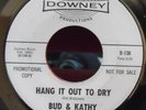 Rare Psych Punk 1966 BUD & KATHY on Downey 45