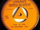 THE MONOTONES - BOOK OF LOVE - Single Sided London American demo / promo £29.99