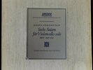 Rare Fournier Bach Solo Cello Suites 3LP Archiv SAPM 198 356 Germany Stereo ED2