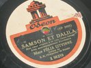 RUSSIAN SOPRANO 78 RPM FELIA LITVINNE samson et dalila la favorite ODEON X56219