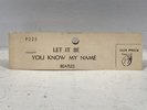 The Beatles, “Let It Be” RARE 45 Record Store Topper