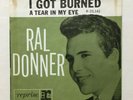 RAL DONNER I Got Burned A Tear In My Eye Reprise VG+/EX wlp Degritter