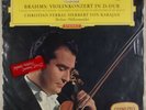 BRAHMS: Violin Concerto, Ferras Karajan DGG Red Stereo ED1 LP NM Vinyl