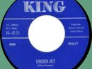 WAYNE CARROLL Chicken Out / Cindy Lee 45rpm King 1958 classic rockabilly