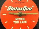 STATUS QUO Promo Uhr als Promo für die LP Never too late Promotion clock 1981 LP