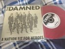 The Damned ?– A Nation Fit For Heroes RARE RED VINYL 7
