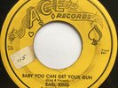 EARL KING Baby You Can Get Your Gun/Lonely Nights NEW ORLEANS BLUES R&B 45 *hear