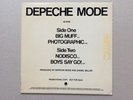 Depeche Mode Speak And Spell Selektion USA Promo mit Sheet