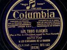 EDITH PIAF  Les trois cloches / Perrine était servante (nur Chor )  30 cm  G4159