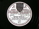 Henry Purcell English Music Society 5 X 78RPM Columbia ROX 131/5