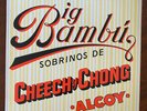 Big Bambu Cheech & Chong Vinyl Record Rolling Paper Sobrinos De Alcoy 1972