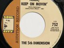 5TH DIMENSION Train Keep on Movin SOUL CITY 45 northern 1966 Promo NM HEAR