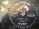 ELVIS PRESLEY 78    LOVING YOU/TEDDY BEAR RCA Victor 20-7000 VG+