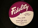 BLUES BUMBLE BEE SLIM Ida Red / Lonesome Old Feeling FIDELITY 3004