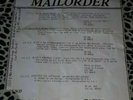 GG ALLIN ORIGINAL LETTER SIGNED 1993 RARE PUNK KBD MISFITS OCCULT RECORDS