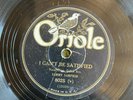 Oriole 8025 Sammy Sampson/Georgia Tom CAN'T BE SATISFIED  Blues 78 rpm V/V+