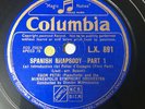 EGON PETRI LISZT Spanish Rhapsody 2X78 RPM COLUMBIA LX 891-892