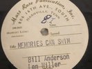 Rare Bill Anderson and Len Miller Acetate Record. Moss Rose Publication, Inc.