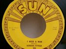 Barbara Pitman I NEED A MAN (RARE ROCKABILLY SUN 253 45) PLAYS VG++