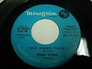 Killer R&B group popcorn / North. soul 45 Miles Stone Too many tears on Monogram