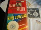 Lot: 78 RPM 1940's Glen Miller, King Cole Trio plus 45 RPM Nat 
