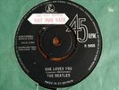 THE BEATLES - SHE LOVES YOU rare UK 1963 PROMO SAMPLE / 1ST PRESS / EX DECCA