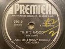 JULIA LEE & TOMMY DOUGLAS / Roy Brown / Fats Waller -- three 78 rpm records  LOT