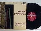 ANSERMET WEBER OVERTURES LONDON SLC 1172 Japan OBI FLIPBACK COVER VINYL LP