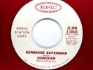 DONOVAN Pop PROMO RED WAX 45rpm The Trip b/w Sunshine Superman HEAR