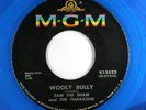 SAM THE SHAM & PHARAOHS Rock BLUE WAX 45rpm Wooly Bully bw Ain't Gonna Move HEAR