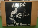 AC/DC LP  BLOODY LIVE - READING 76