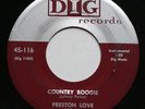 Preston Love Sailor Boy Alex Spearman Dig Records R&B 45rpm 45 1956