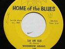 Woodrow Adams Home of the Blues 45rpm 45 1960