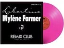 MYLENE FARMER LIBERTINE VINYLE 45T COULEUR ROSE FLUO 1000 EXEMPLAIRES