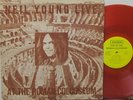 NEIL YOUNG - LIVE AT THE ROMAN COLOSSEUM - CLASSIC ROCK - RED VINYL - VG++ VINYL