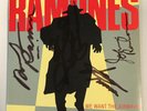 The Ramones - WE WANT THE AIRWAVES - 45 - SIGNED by Joey, Johnny, Marky, Dee Dee
