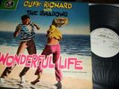 CLIFF RICHARD : WONDERFUL LIFE PROMO ONLY WHITE LABEL TESTPRESSING LP 1964 COL